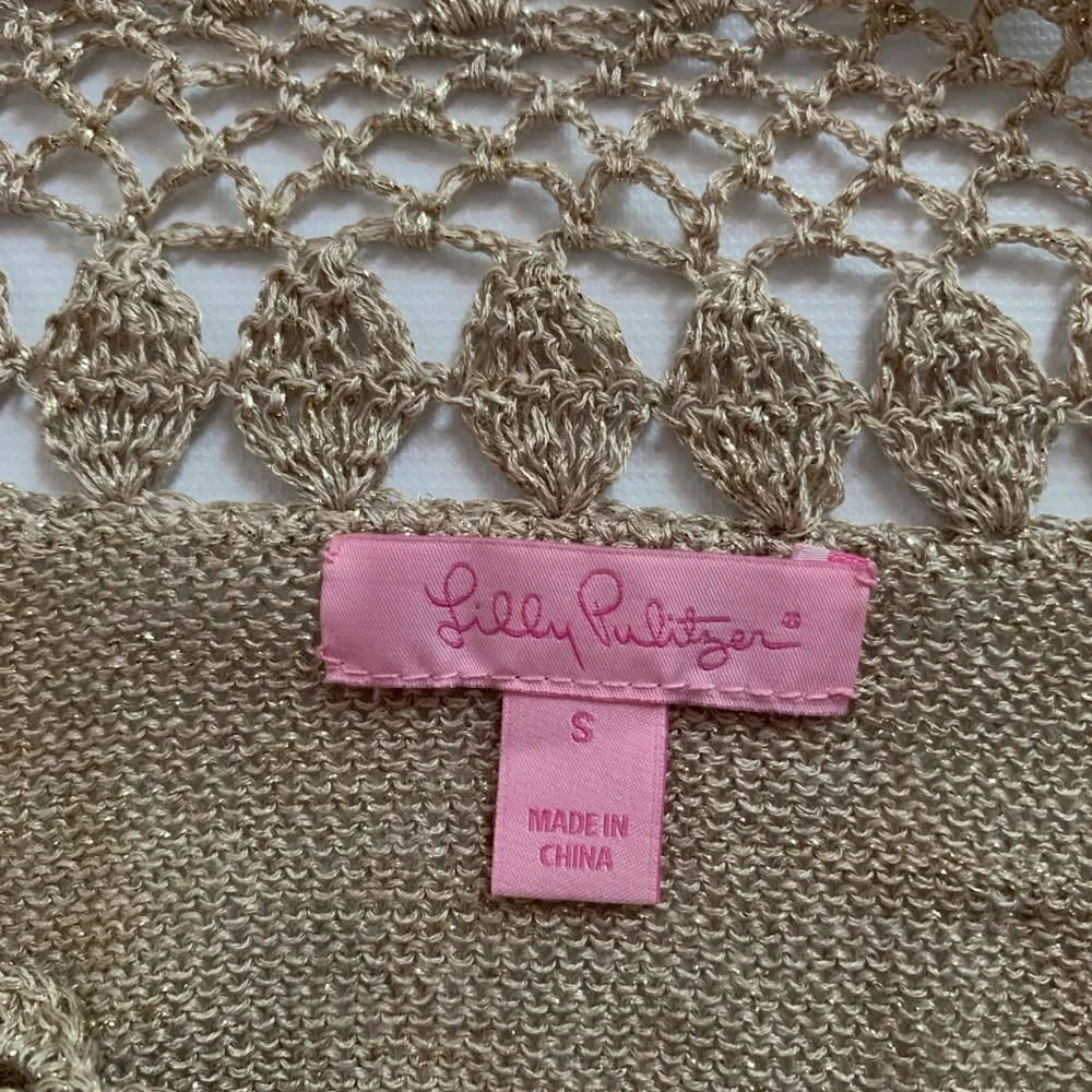 Lilly Pulitzer Barrington Beige Sweater size small in great condition